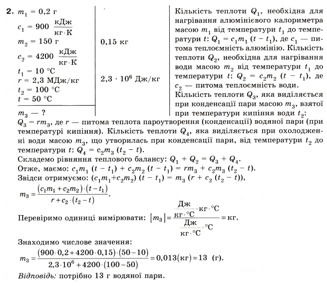 Завдання № 2 - Вправа 34 - ГДЗ Фізика 8 клас Є.В. Коршак, О.І. Ляшенко, В.Ф. Савченко 2008