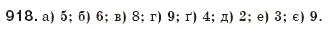 Завдання № 918 - § 19. Неповні квадратні рівняння - ГДЗ Алгебра 8 клас Г.П. Бевз, В.Г. Бевз 2008