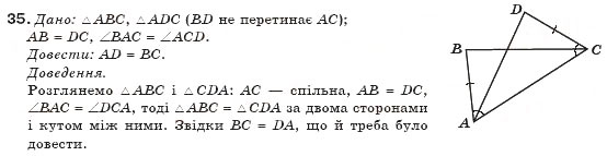 Завдання № 35 - § 1. Загальні властивості чотирикутників - ГДЗ Геометрія 8 клас Г.П. Бевз, В.Г. Бевз, Н.Г. Владімірова 2008