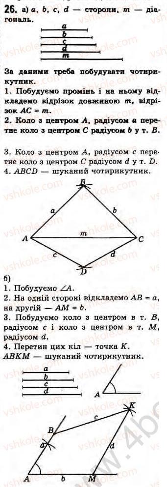 Завдання № 26 - Завдання 10 - ГДЗ Геометрія 8 клас Г.В. Апостолова 2008