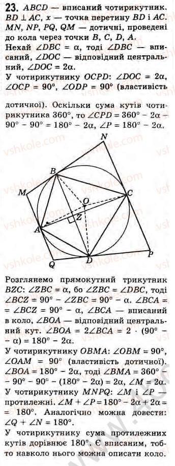 Завдання № 23 - Завдання 11 - ГДЗ Геометрія 8 клас Г.В. Апостолова 2008