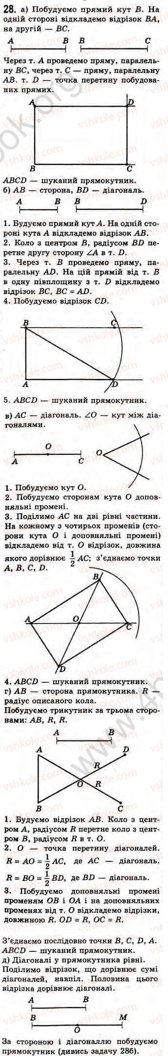 Завдання № 28 - Завдання 14 - ГДЗ Геометрія 8 клас Г.В. Апостолова 2008