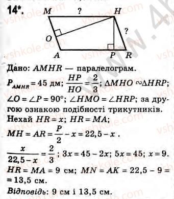 Завдання № 14 - Завдання 21 - ГДЗ Геометрія 8 клас Г.В. Апостолова 2008