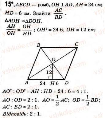Завдання № 15 - Завдання 21 - ГДЗ Геометрія 8 клас Г.В. Апостолова 2008