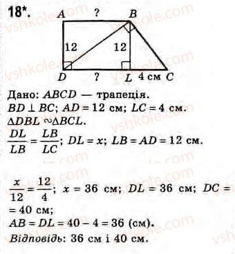 Завдання № 18 - Завдання 21 - ГДЗ Геометрія 8 клас Г.В. Апостолова 2008