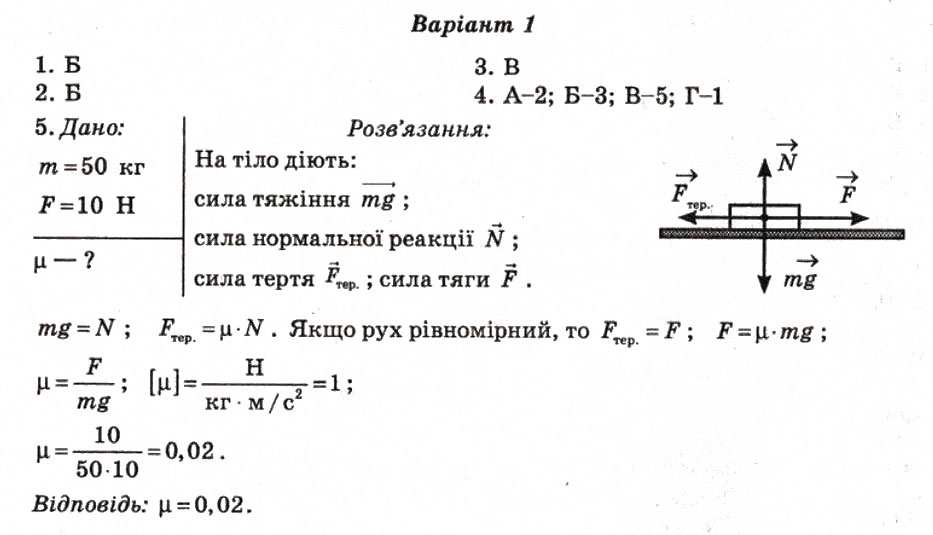 Завдання № СР6 - Самостійні роботи - ГДЗ Фізика 8 клас М.О. Чертіщева, Л.І. Вялих 2010 - Тест-контроль