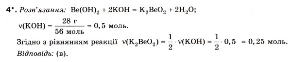 Завдання № 4 - § 12. Амфотерні гідроксиди й оксиди - ГДЗ Хімія 8 клас Н.М. Буринська 2008