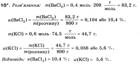 Завдання № 10 - § 14. Хімічні властивості солей - ГДЗ Хімія 8 клас Н.М. Буринська 2008