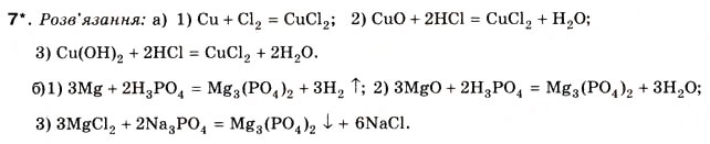 Завдання № 7 - § 14. Хімічні властивості солей - ГДЗ Хімія 8 клас Н.М. Буринська 2008