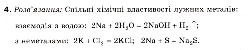 Завдання № 4 - § 18. Поняття про лужні метали - ГДЗ Хімія 8 клас Н.М. Буринська 2008