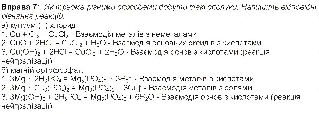 Завдання № 7 - До § 32 - ГДЗ Хімія 8 клас Н.М. Буринська 2016