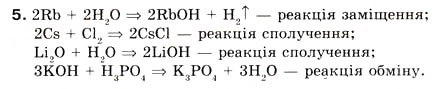 Завдання № 5 - § 27. Поняття про лужні метали - ГДЗ Хімія 8 клас О.Г. Ярошенко 2008
