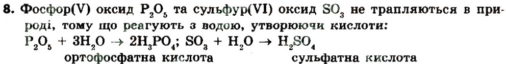 Завдання № 7 - § 30. Хімічні властивості оксидів - ГДЗ Хімія 8 клас О.В. Григорович 2016