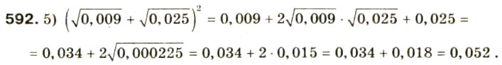 Завдання № 592 - Вправи до розділу 2 - ГДЗ Алгебра 8 клас О.Я. Біляніна, Н.Л. Кінащук, І.М. Черевко 2008