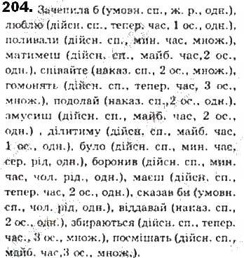 Завдання № 204 - § 19. Односкладне означено-особове речення - ГДЗ Українська мова 8 клас С.Я. Єрмоленко, В.Т. Сичова, М.Г. Жук 2016