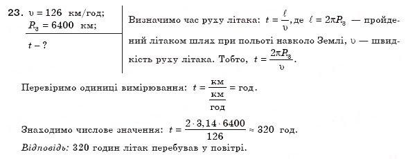 Завдання № 23 - § 7. Графічне зображення рівномірного руху тіла - ГДЗ Фізика 8 клас В.Д. Сиротюк 2008