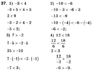 Завдання № 37 - 2. Основні властивості числових нерівностей - ГДЗ Алгебра 9 клас А.Г. Мерзляк, В.Б. Полонський, М.С. Якір 2009