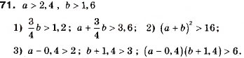 Завдання № 71 - 3. Додавання і множення числових нерівностей. Оцінювання значення виразу - ГДЗ Алгебра 9 клас А.Г. Мерзляк, В.Б. Полонський, М.С. Якір 2009
