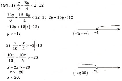 Завдання № 131 - 5. Розв’язування лінійних нерівностей з однією змінною. Числові проміжки - ГДЗ Алгебра 9 клас А.Г. Мерзляк, В.Б. Полонський, М.С. Якір 2009
