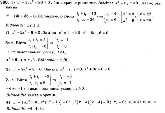 Завдання № 388 - 11. Квадратична функція, її графік і властивості - ГДЗ Алгебра 9 клас А.Г. Мерзляк, В.Б. Полонський, М.С. Якір 2009