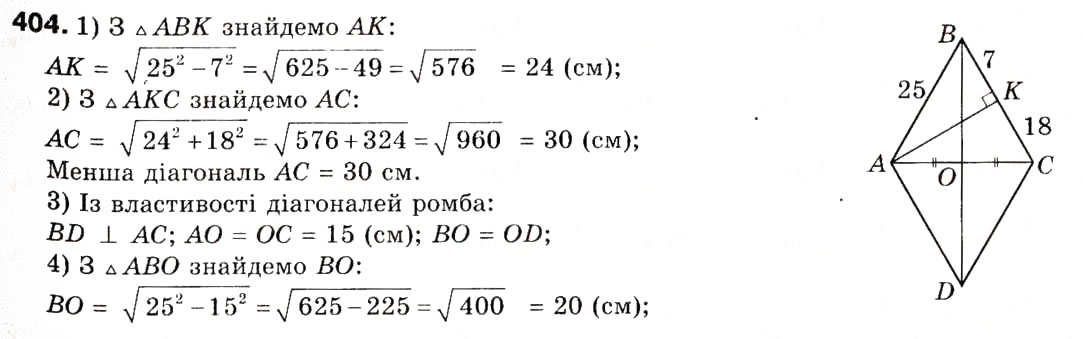 Завдання № 404 - 11. Кутовий коефіцієнт прямої - ГДЗ Геометрія 9 клас А.Г. Мерзляк, В.Б. Полонський, М.С. Якір 2009