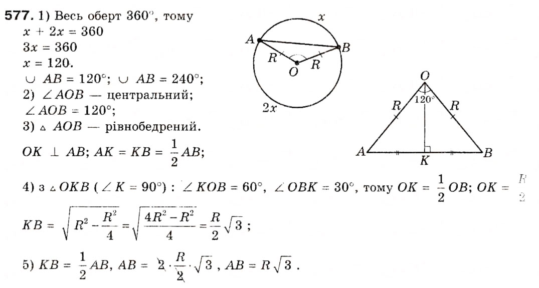 Завдання № 577 - 15. Множення вектора на число - ГДЗ Геометрія 9 клас А.Г. Мерзляк, В.Б. Полонський, М.С. Якір 2009