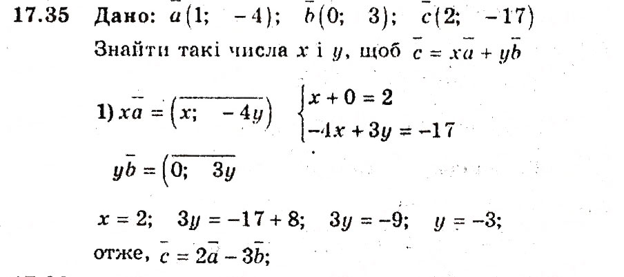 Завдання № 35 - 17. Множення вектора на число - ГДЗ Геометрія 9 клас А.Г. Мерзляк, В.Б. Полонський, M.С. Якір 2009 - Поглиблений рівень вивчення