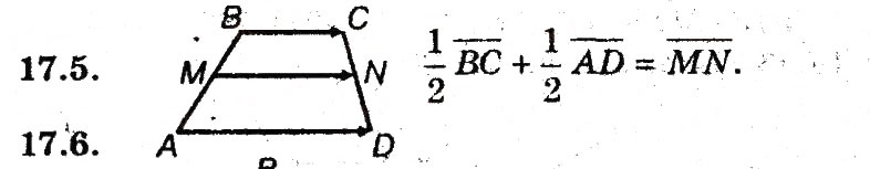 Завдання № 5 - 17. Множення вектора на число - ГДЗ Геометрія 9 клас А.Г. Мерзляк, В.Б. Полонський, M.С. Якір 2009 - Поглиблений рівень вивчення