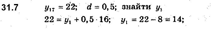 Завдання № 7 - 31. Арифметична прогресія - § 7. Числові послідовності - ГДЗ Алгебра 9 клас А.Г. Мерзляк, В.Б. Полонський, М.С. Якір 2017 - Поглиблене вивчення