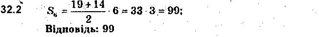 Завдання № 2 - 32. Сума n перших членів арифметичної прогресії - § 7. Числові послідовності - ГДЗ Алгебра 9 клас А.Г. Мерзляк, В.Б. Полонський, М.С. Якір 2017 - Поглиблене вивчення