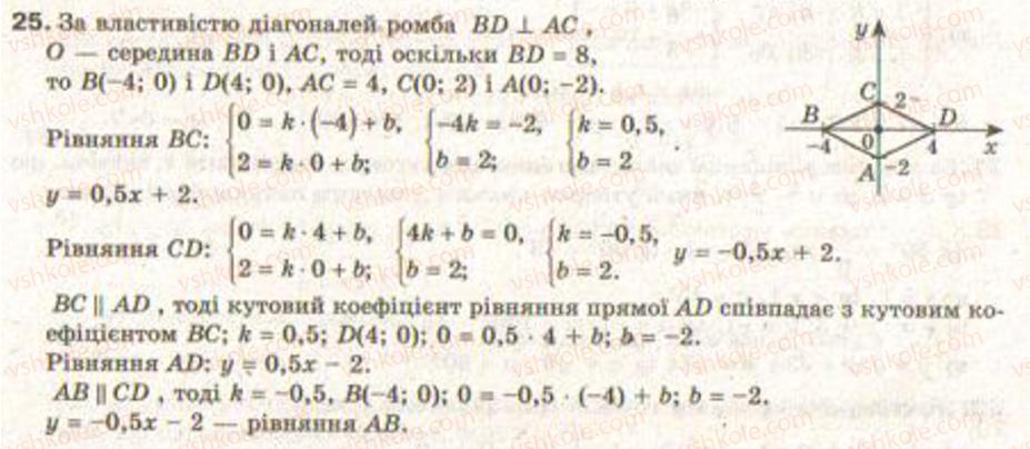 Завдання № 25 - Завдання 3 - ГДЗ Геометрія 9 клас Г.В. Апостолова 2009