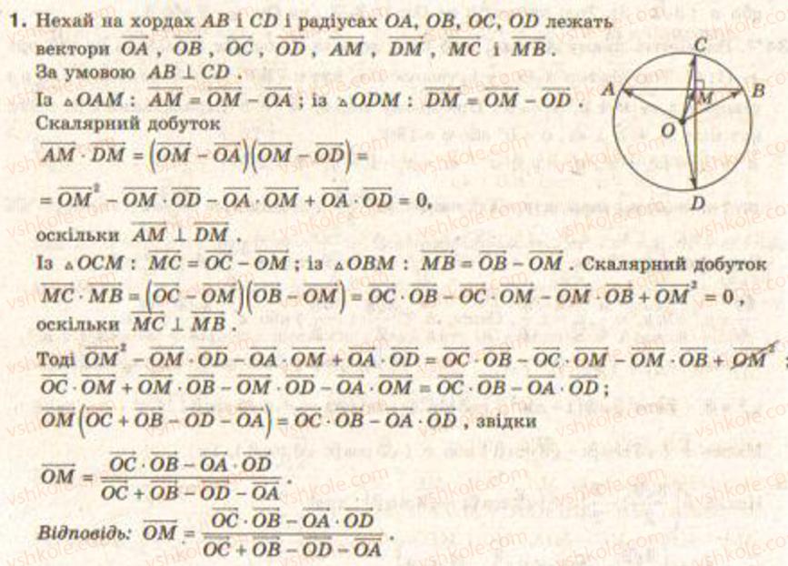 Завдання № 1 - Завдання 32 - ГДЗ Геометрія 9 клас Г.В. Апостолова 2009