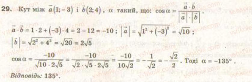 Завдання № 29 - Завдання для повторення розділу 4 - ГДЗ Геометрія 9 клас Г.В. Апостолова 2009