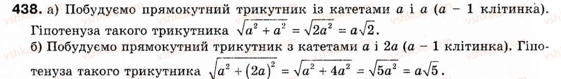 Завдання № 438 - § 12. Декартові координати на площині - ГДЗ Геометрія 9 клас М.І. Бурда, Н.А. Тарасенкова 2009