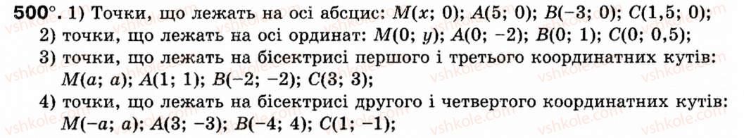 Завдання № 500 - § 15. Рівняння прямої - ГДЗ Геометрія 9 клас М.І. Бурда, Н.А. Тарасенкова 2009