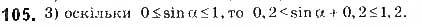 Завдання № 105 - § 3. Синус, косинус і тангенс кутів від 0 до 180 - ГДЗ Геометрія 9 клас М.І. Бурда, Н.А. Тарасенкова 2017