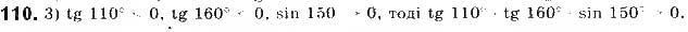 Завдання № 110 - § 3. Синус, косинус і тангенс кутів від 0 до 180 - ГДЗ Геометрія 9 клас М.І. Бурда, Н.А. Тарасенкова 2017