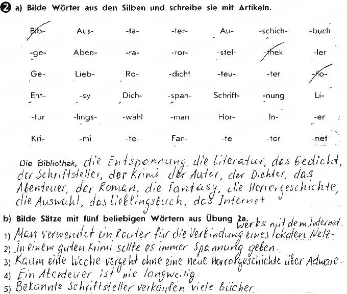 Завдання № ст40вп2 - Lektion 3. Literatur - ГДЗ Німецька мова 9 клас С.І. Сотникова, Г.В. Гоголєва 2017 - Робочий зошит