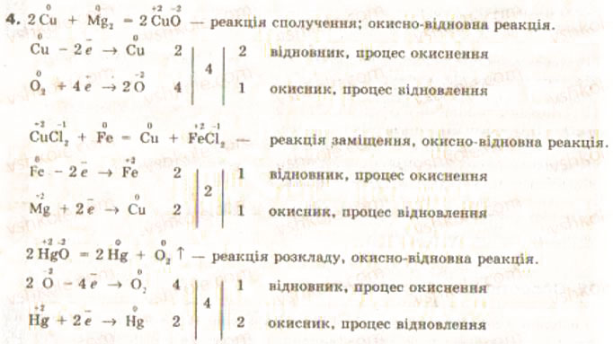 Завдання № 4 - § 16. Окисно-відновні реакції - ГДЗ Хімія 9 клас О.Г. Ярошенко 2009