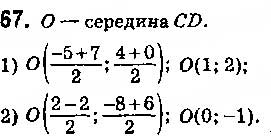 Завдання № 67 - § 3. Координати середини відрізка. Відстань між двома точками із заданими координатами - ГДЗ Геометрія 9 клас О.С. Істер 2017