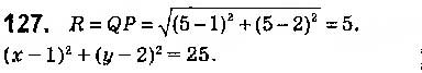 Завдання № 127 - § 4. Рівняння кола - ГДЗ Геометрія 9 клас О.С. Істер 2017