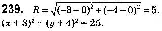 Завдання № 239 - § 5. Рівняння прямої - ГДЗ Геометрія 9 клас О.С. Істер 2017