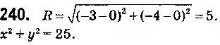 Завдання № 240 - § 5. Рівняння прямої - ГДЗ Геометрія 9 клас О.С. Істер 2017