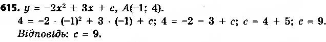 Завдання № 615 - § 14. Система двох рівнянь з двома змінними як математична модель текстових і прикладних задач - ГДЗ Алгебра 9 клас О.С. Істер 2017