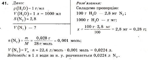 Завдання № 41 - § 5. Розчинність речовин - ГДЗ Хімія 9 клас П.П. Попель, Л.С. Крикля 2009