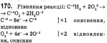 Завдання № 170 - § 22. Горіння вуглеводнів - ГДЗ Хімія 9 клас П.П. Попель, Л.С. Крикля 2017