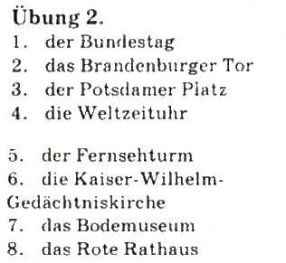Завдання № 2 - St. 51. Stadtrundfahrt durch Berlin - ГДЗ Німецька мова 9 клас С.І. Сотникова 2009 - 5 рік навчання