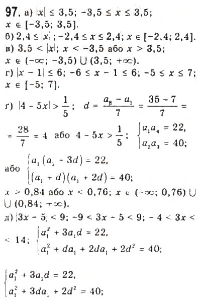 Завдання № 97 - § 2. Нерівності зі змінними - ГДЗ Алгебра 9 клас Ю.І. Мальований, Г.М. Литвиненко, Г.М. Возняк 2009
