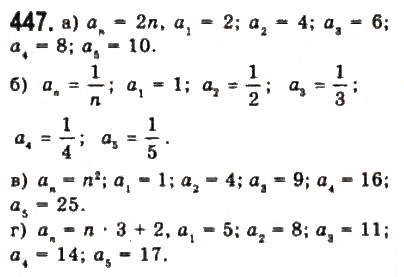 Завдання № 447 - § 10. Арифметична прогресія - ГДЗ Алгебра 9 клас Ю.І. Мальований, Г.М. Литвиненко, Г.М. Возняк 2009