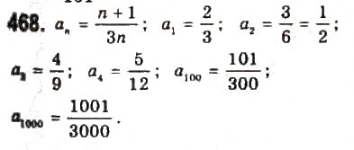 Завдання № 468 - § 10. Арифметична прогресія - ГДЗ Алгебра 9 клас Ю.І. Мальований, Г.М. Литвиненко, Г.М. Возняк 2009
